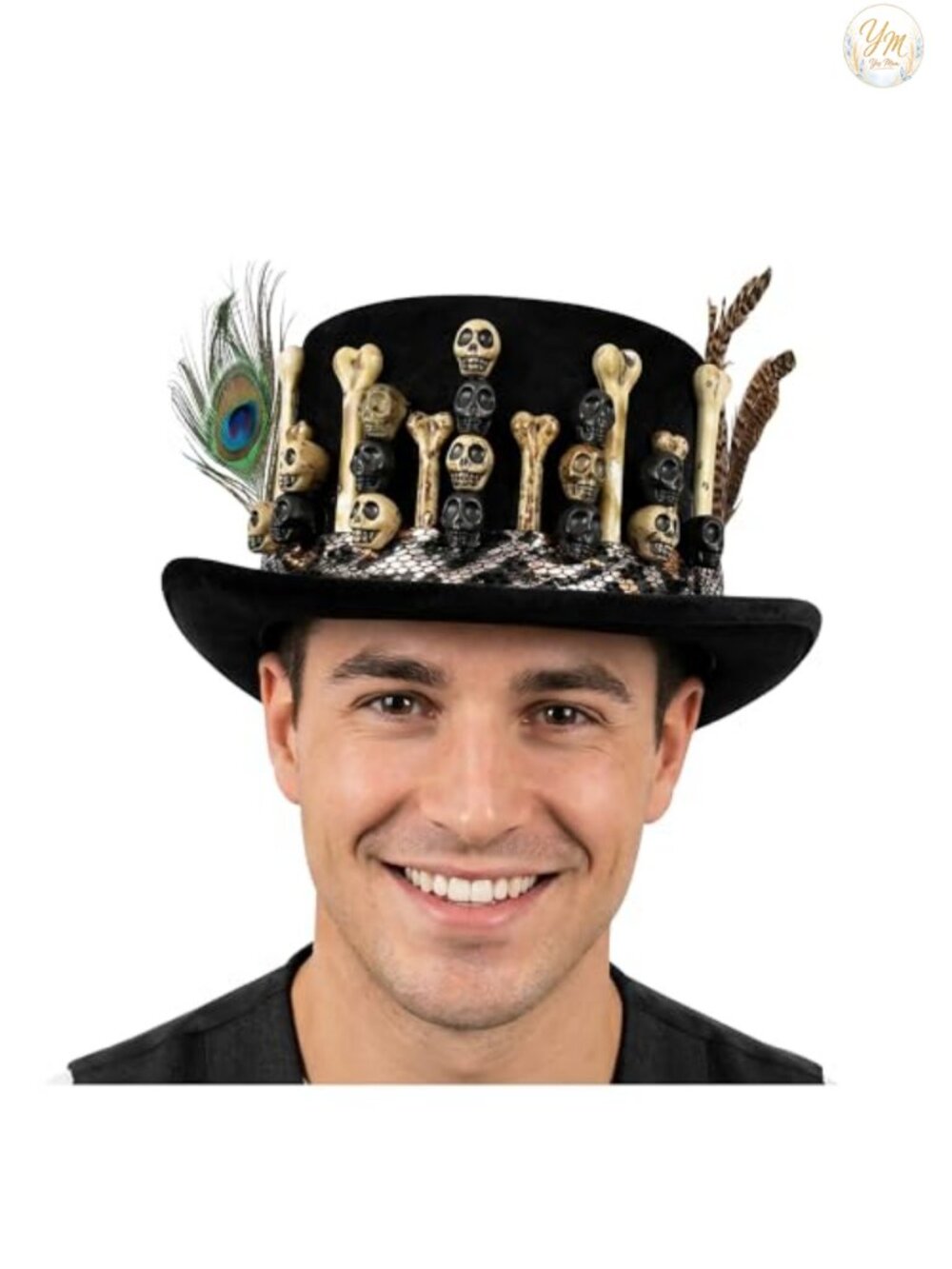 Voodoo Top Hat Witch Doctor Costume Accessory One Size Fits Most